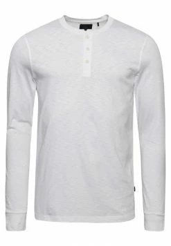 Superdry HENLEY - Long Sleeved Top - Optic -Superdry Shop 08570ac8a7874d19b632eb2f19b2b41d