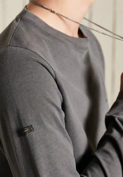 Superdry AMERICAN CLASSIC - Long Sleeved Top - Vintage Black -Superdry Shop 087276b0f2fc461c809ba2aee740ab4b