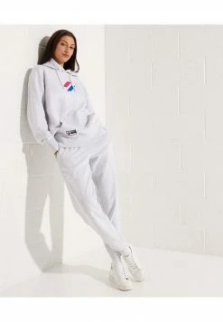 Superdry CODE ESSENTIAL - Tracksuit Bottoms - Ice Marl