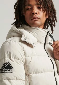 Superdry MICROFIBER MOUNTAIN PUFFER - Winter Jacket - Pelican -Superdry Shop 08b9edd8c3c44a13bbce1dcabea73190