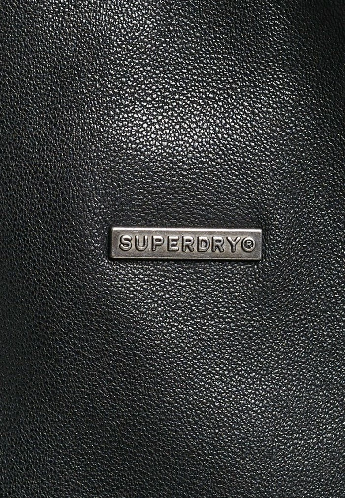 Superdry Leather Jacket - Vintage Black 6 Superdry Leather Jacket - Vintage Black - Image 6
