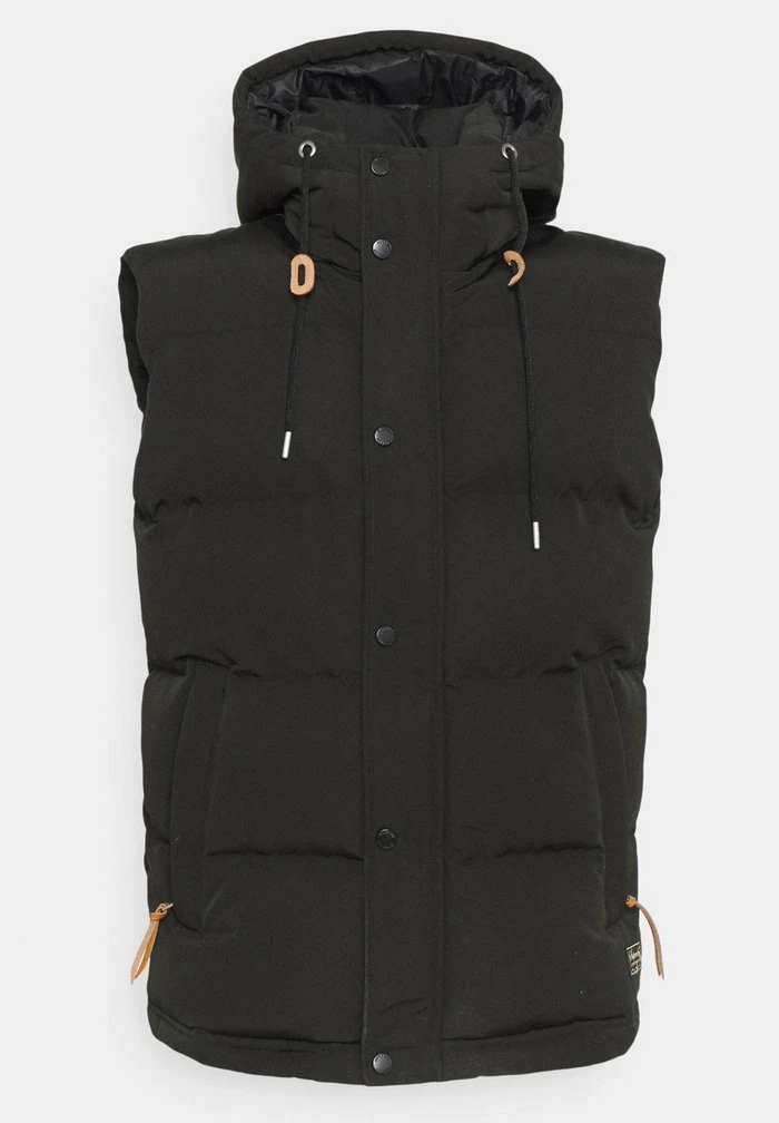 Superdry HOODED EVEREST GILET - Waistcoat - Black 5 Superdry HOODED EVEREST GILET - Waistcoat - Black - Image 5
