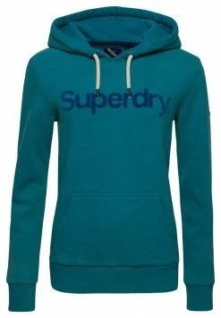 Superdry CORE LOGO - Hoodie - Biscay Bay -Superdry Shop 09ee278b8f584cd093acc6d20a975ec2