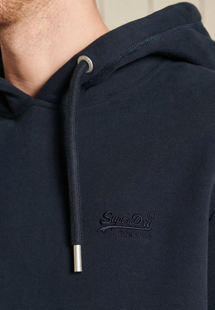 Superdry VINTAGE LOGO EMBROIDERED - Hoodie - Eclipse Navy 3 Superdry VINTAGE LOGO EMBROIDERED - Hoodie - Eclipse Navy - Image 3