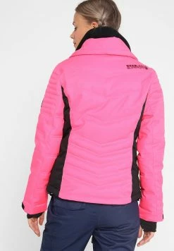 Superdry LUXE SNOW PUFFER - Ski Jacket - Luminous Pink Sheen -Superdry Shop 0a47fd17a8c84619bb8a187125774d03