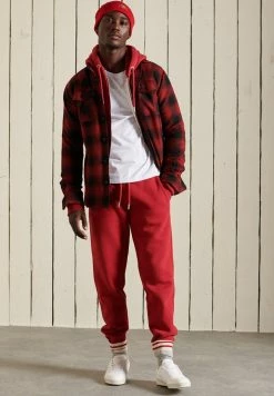 Superdry Tracksuit Bottoms - Rich Red Marl