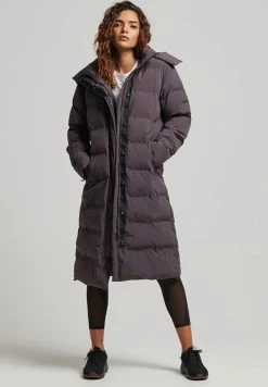 Superdry LONGLINE - Winter Coat - Shale