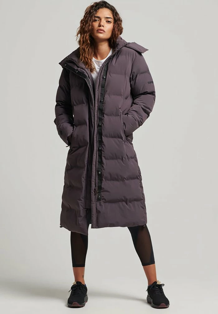 Superdry LONGLINE - Winter Coat - Shale 1 Superdry LONGLINE - Winter Coat - Shale
