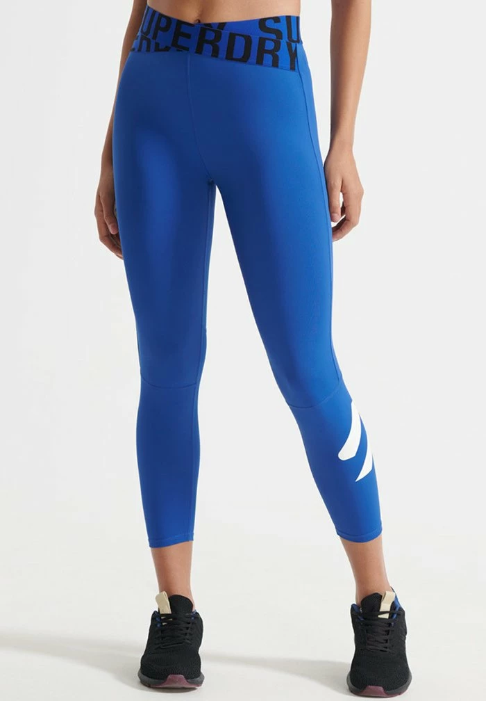 Superdry Leggings - Trousers - Mazarine Blue 1 Superdry Leggings - Trousers - Mazarine Blue