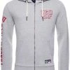 Superdry TRACK & FIELD - Zip-up Sweatshirt - Grey Marl