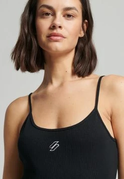 Superdry ESSENTIAL STRAPPY - Shift Dress - Black