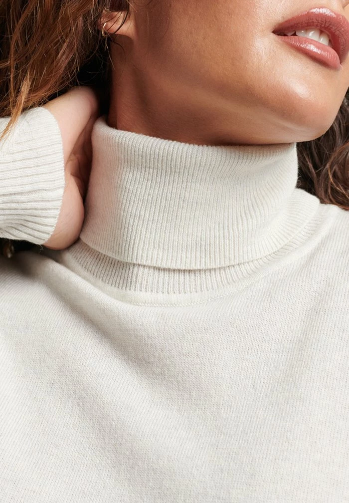 Superdry ROLL NECK - Jumper - Cloud Grey Marl 3 Superdry ROLL NECK - Jumper - Cloud Grey Marl - Image 3