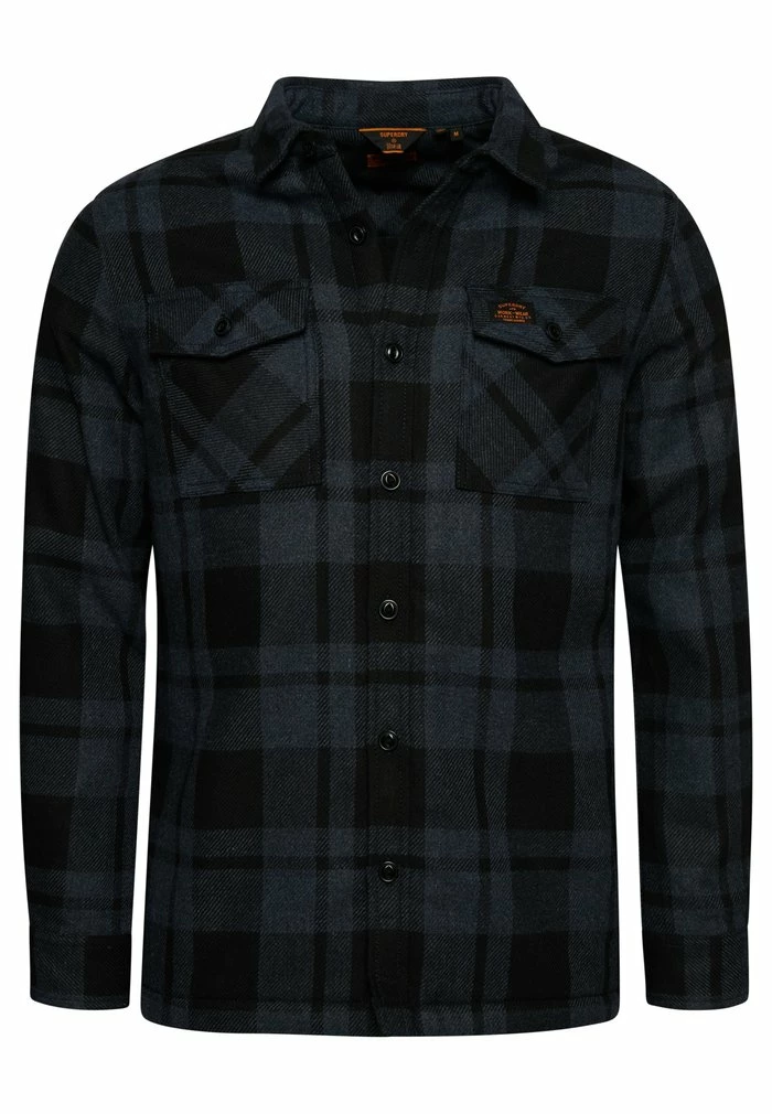 Superdry MILLER - Shirt - Dark Grey 6 Superdry MILLER - Shirt - Dark Grey - Image 6