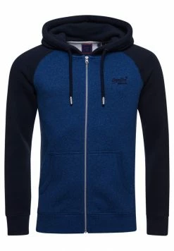 Superdry VLE BASEBALL - Zip-up Sweatshirt - Bright Blue Marleclipse Navy -Superdry Shop 0b51459647a64585869c8127788bc3ed