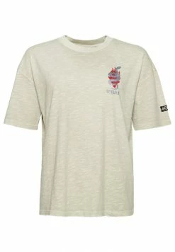 Superdry ROCK GRAPHIC LOOSE FIT - Print T-shirt - Light Stone -Superdry Shop 0b55e70d96fb4e66827993d395dab6ff
