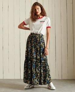 Superdry CORE LOGO AMERICAN CLASSICS RINGER - Print T-shirt - Oatmeal