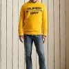 Superdry ORGANIC ORIGINAL FADE CREW - Sweatshirt - Golden Rod