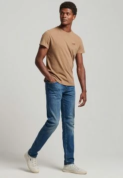 Alternative view of Superdry Slim Fit Jeans - Mercer Mid Blue