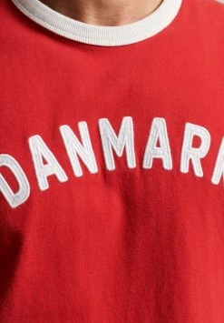 Superdry RINGSPUN FOOTBALL DENMARK - Print T-shirt - Varsity Red -Superdry Shop 0c006dec68334b42af40cd93c5636e29