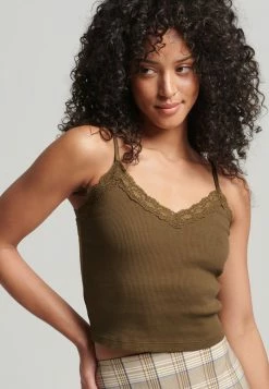 Superdry VINTAGE MINI - Top - Cocoa Brown