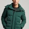 Superdry BOXY PUFFER - Winter Jacket - Eagle Green