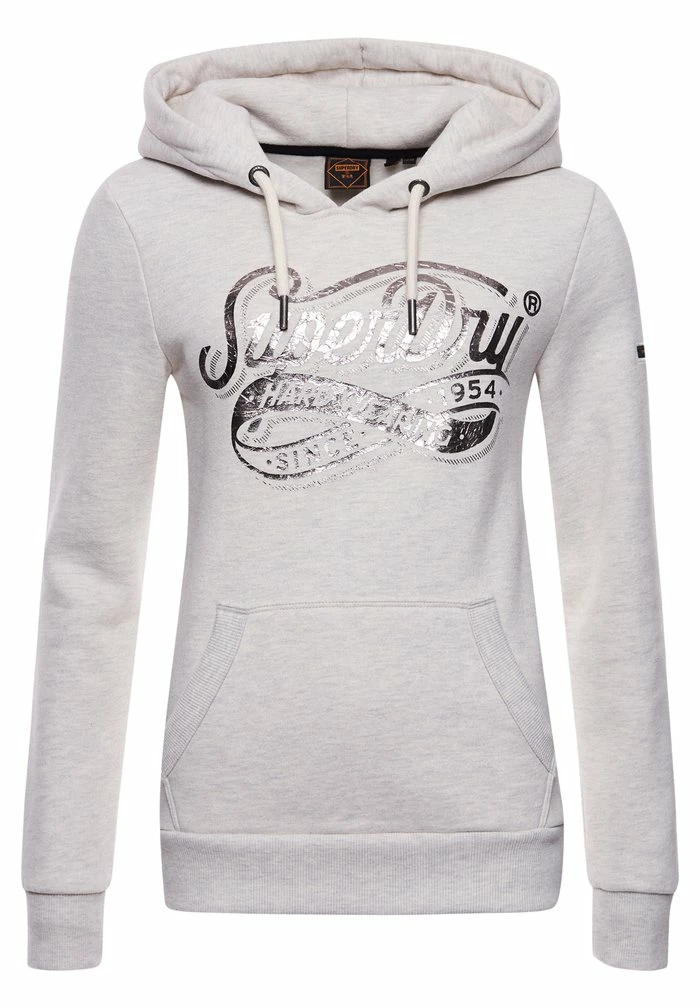Superdry SCRIPT STYLE - Hoodie - Light Grey 6 Superdry SCRIPT STYLE - Hoodie - Light Grey - Image 6