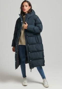 Superdry LONGLINE - Winter Coat - Eclipse Navy