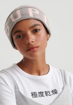 Superdry URBAN LOGO - Beanie - Grey Marl