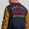 Superdry COLLEGE VARSITY PATCH - Bomber Jacket - Eclipse Navy