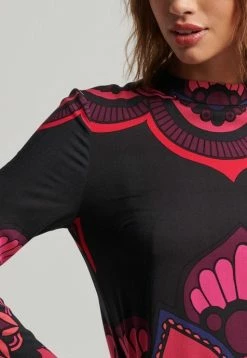 Superdry LONG SLEEVE MINI - Day Dress - Psychedelic -Superdry Shop 0d351a1e65374559bb24527d2963bc4d