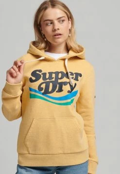 Superdry VINTAGE COOPER NOSTALGIA - Hoodie - Ochre Marl