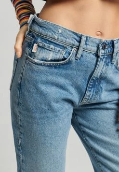 Superdry HIGH RISE - Straight Leg Jeans - Ludlow Blue Stone -Superdry Shop 0d6d2c6200524dab8c30f2d5e333e8b9
