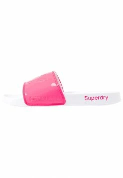 Superdry POOL SLIDE - Mules - Fluro Pink