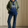 Superdry SCRIPT STYLE COLLEGE - Sweatshirt - Pilot Mid Blue