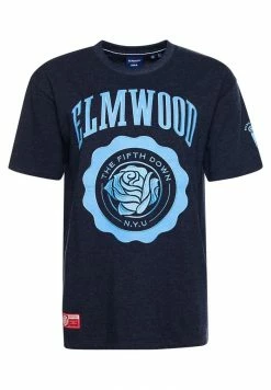 Superdry COLLEGE GRAPHIC - Print T-shirt - Deep Navy Marl -Superdry Shop 0db1b3b6a8834ac8b996469433dbc7c0