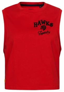 Superdry VINTAGE COLLEGIATE - Top - Rebel Red -Superdry Shop 0dcdbeb021db4f2f9efb891e0322fc41