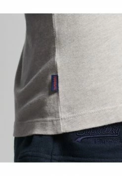 Superdry VINTAGE BASEBALL 3/4 SLEEVED - Long Sleeved Top - Oat Marl Vintage Navy Marl -Superdry Shop 0de9aabc357642cab3e92fc7f7309a34