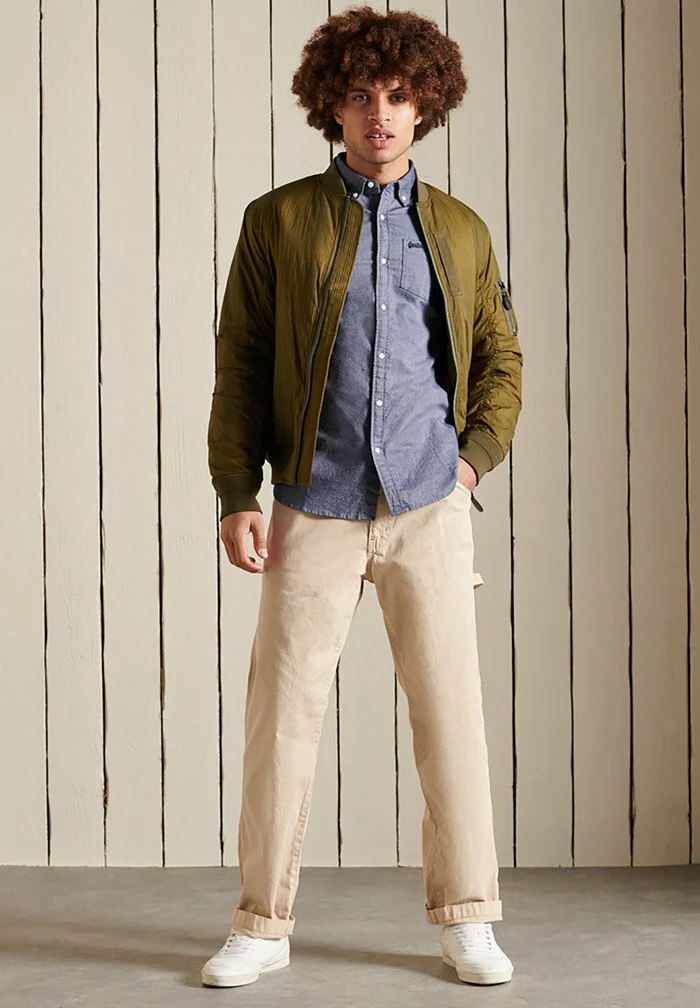 Superdry VINTAGE OXFORD - Shirt - Lauren Navy 1 Superdry VINTAGE OXFORD - Shirt - Lauren Navy