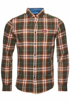 Superdry HERITAGE LUMBERJACK - Shirt - Drayton Check Olive