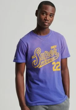 Superdry VINTAGE CLASSIC - Print T-shirt - Everton Blue
