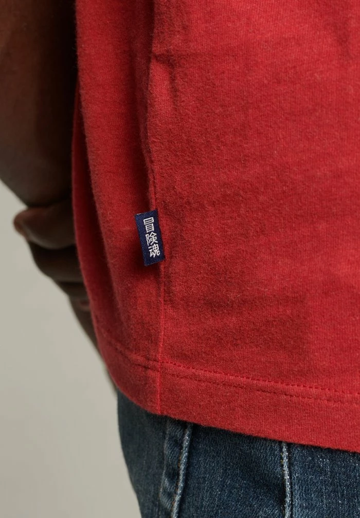 Superdry QUARTERBACK - Print T-shirt - Hike Red Marl 5 Superdry QUARTERBACK - Print T-shirt - Hike Red Marl - Image 5