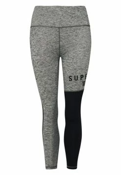 Superdry TRAINING GRAPHIC - Leggings - Trousers - Grey Marl Black -Superdry Shop 0eba0280aeff4118841e3f53304f1d3b