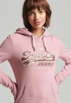 Superdry VINTAGE BOHO SPARKLE - Hoodie - Soft Pink -Superdry Shop 0f31629f17f0449899e2722fc421bfd4