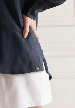 Superdry LONG SLEEVE - Button-down Blouse - Eclipse Navy 4 Superdry LONG SLEEVE - Button-down Blouse - Eclipse Navy -Superdry Shop 0f84c897d8474545a7dcb8352a1fbfb0