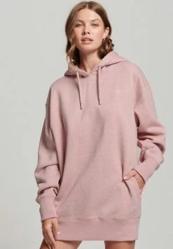 Superdry EMBROIDERED LOGO - Day Dress - La Soft Pink Marl