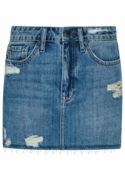 Superdry VINTAGE - Denim Skirt - Mid Indigo Used -Superdry Shop 0fe58d72703b44158bb3203bda675c06