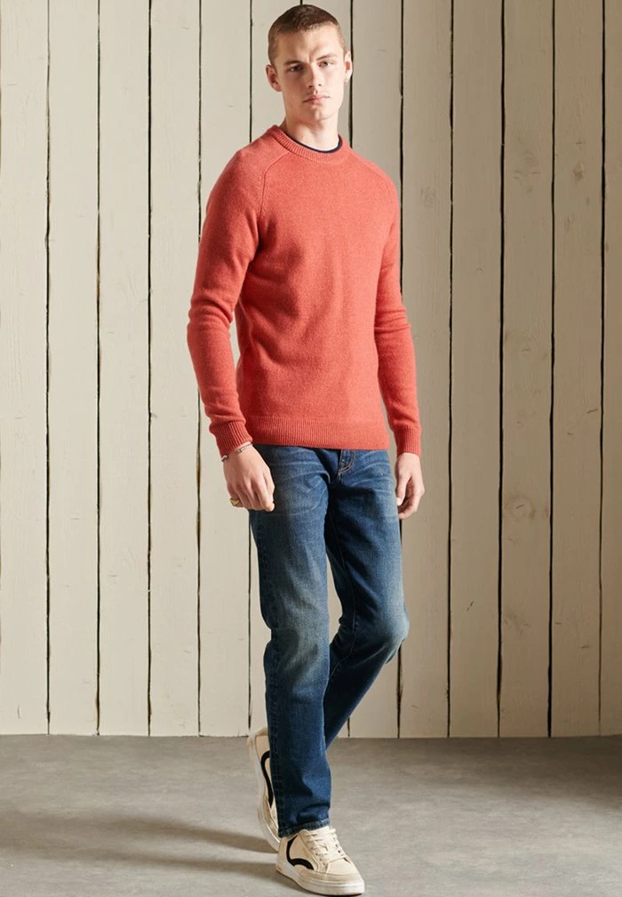 Superdry HARLO - Jumper - Warm Orange 1 Superdry HARLO - Jumper - Warm Orange
