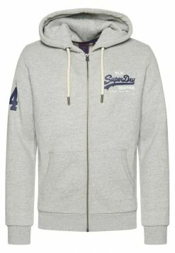 Superdry CLASSIC GRAPHIC LOGO - Zip-up Sweatshirt - Athletic Grey Marl -Superdry Shop 0ffe615dc84943978e28c1d1230e127f