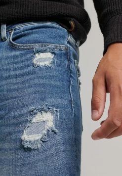 Superdry Jeans Skinny Fit - Stanton Bright Blue Rip -Superdry Shop 100957cdd6d64850a8c8abc1d2af6b6a