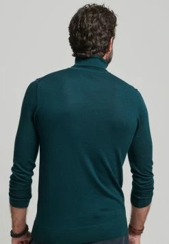 Superdry ROLL NECK - Jumper - Pine -Superdry Shop 105b9e6ef29f4054b0f5dc77bdc2e739